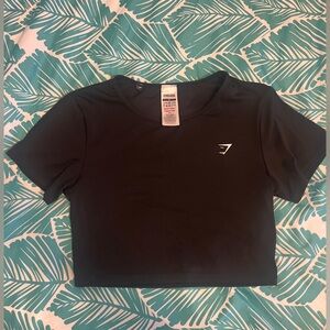 Gymshark Black Crop Top